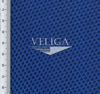 Трикотаж объемный (сетка) синий