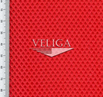 Трикотаж объемный (сетка) красный